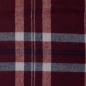 Preview: Baumwoll-Flanell Maverick, Karo, hellgrau/bordeaux